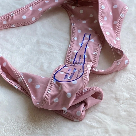 New! Skin by same pale pink white polka dot bikini bottom 2867 - Picture 8 of 9